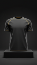 Men’s cotton t-shirt with gold accent stitching
