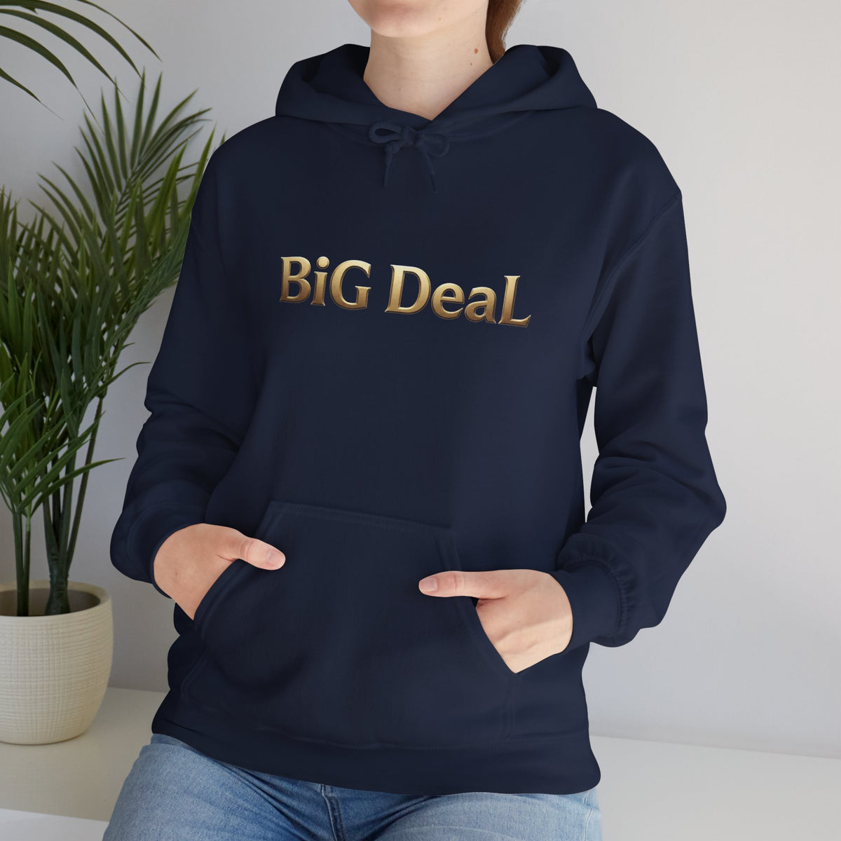 Make Every Day a BiG DeaL | Gold-Tone Graphic Hoodie