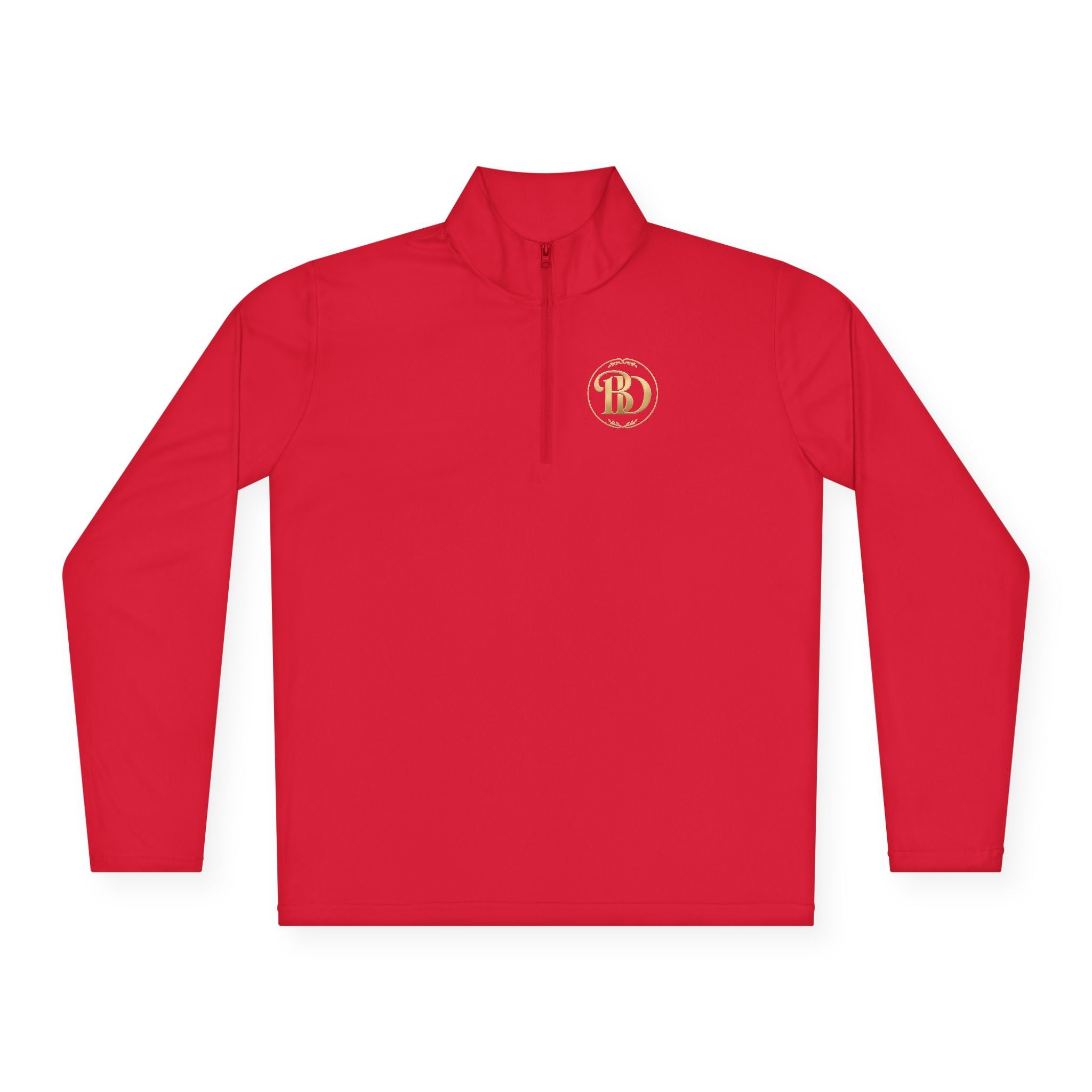 BiG DeaL Crest Quarter-Zip — Bold. Genuine. Determined. Limitless.
