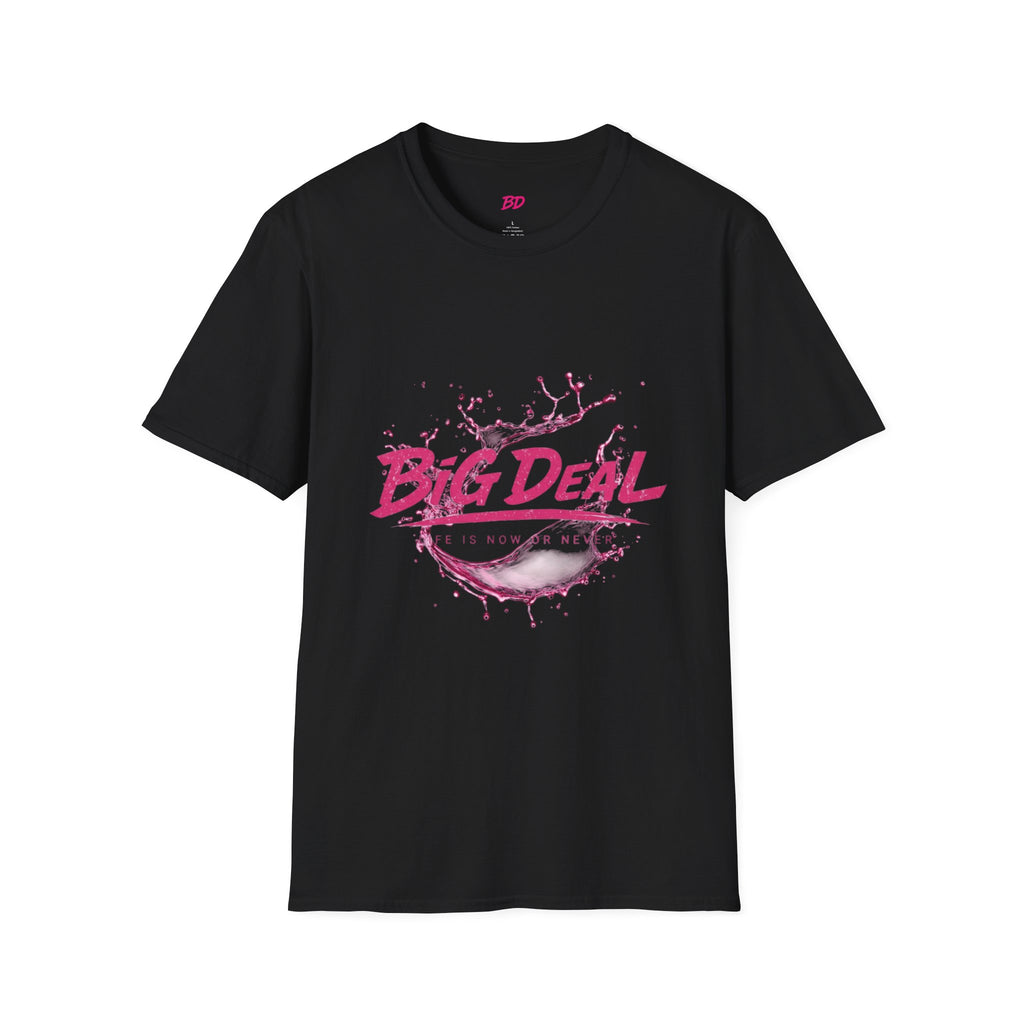Big Deal Graphic T-Shirt — Pink Splash Design