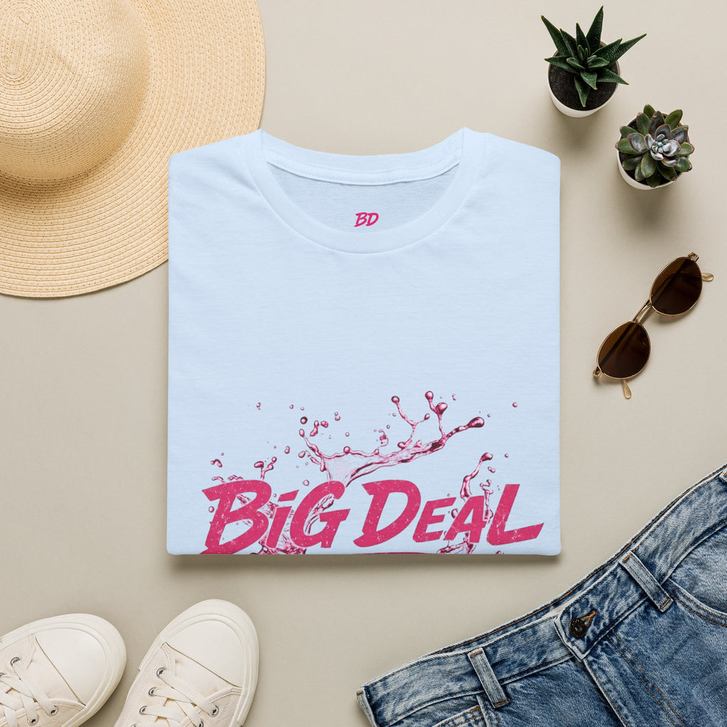 Big Deal Graphic T-Shirt — Pink Splash Design