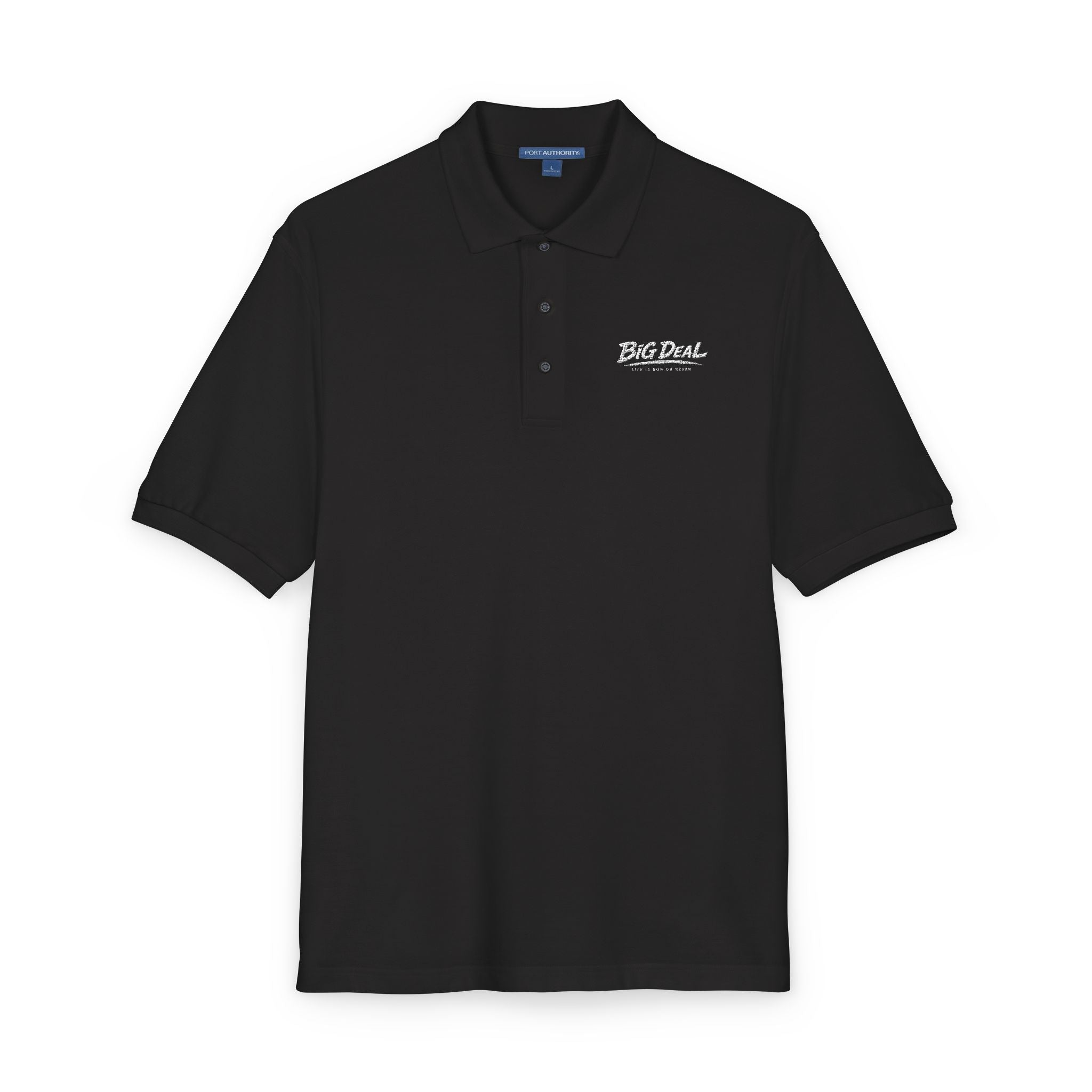BiG DeaL Embroidered Script Polo — Premium Lightweight Tee