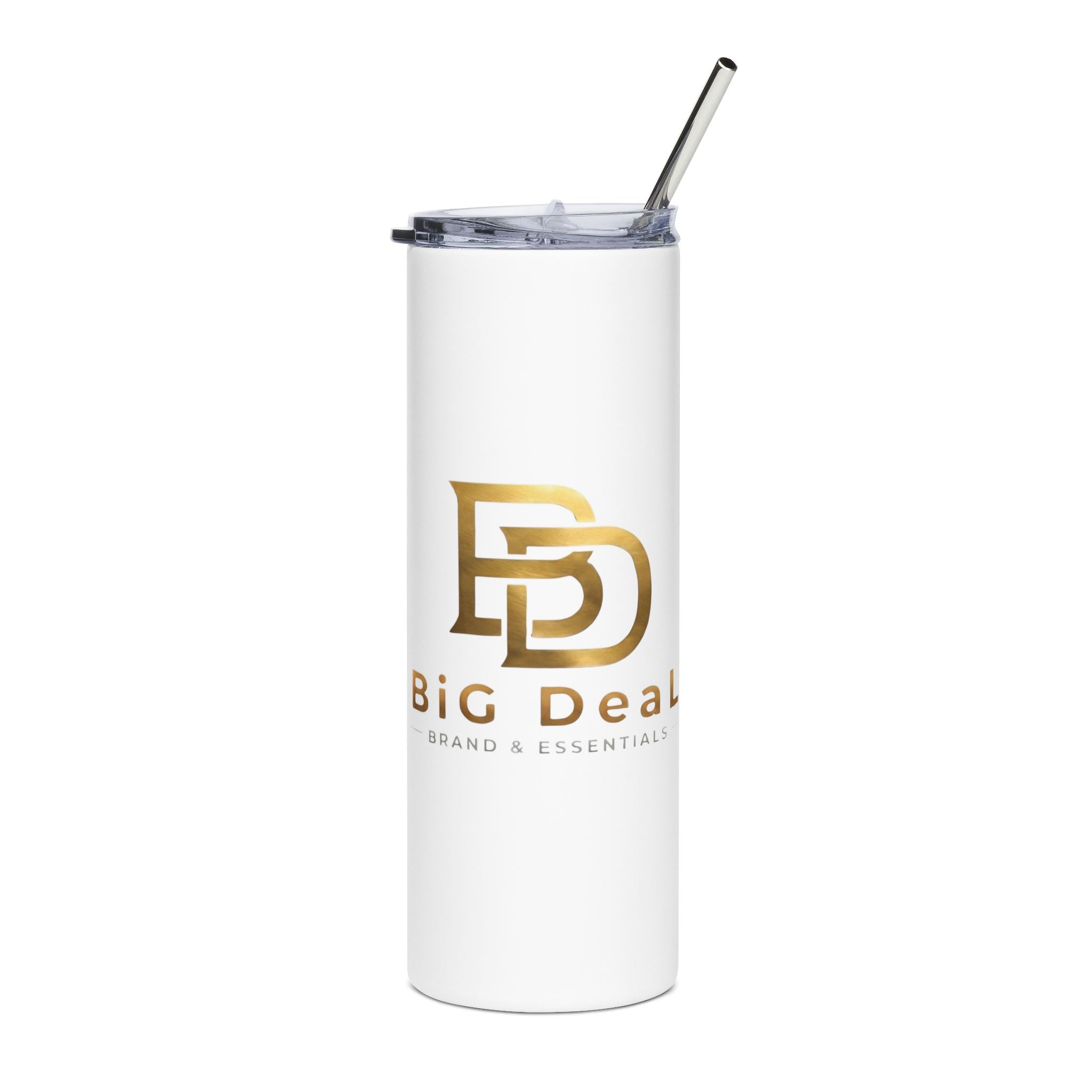 BiG DeaL Gold Logo Tumbler — Sip in Silence, Speak in Gold