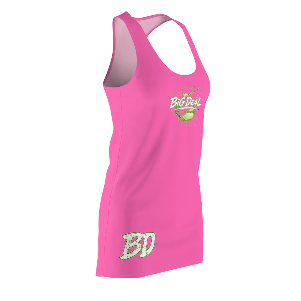 Big Deal Pink Racerback Dress — Women's Casual Athletic Sundress