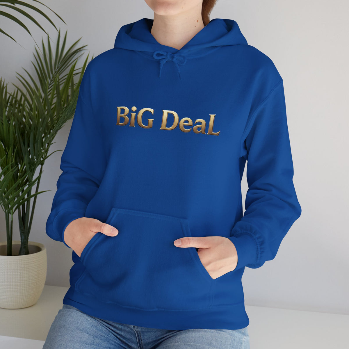 Make Every Day a BiG DeaL | Gold-Tone Graphic Hoodie