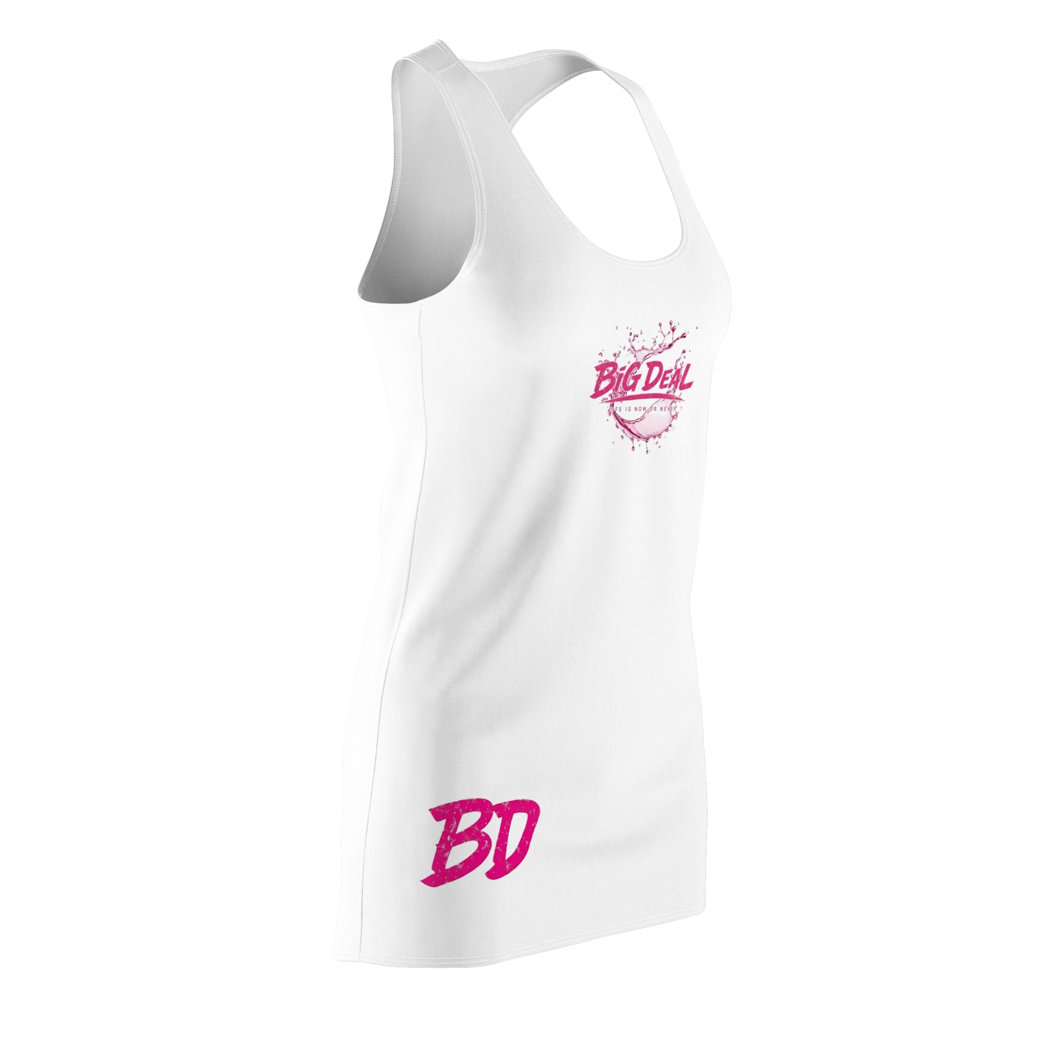 Big Deal Racerback Dress — Women's Casual AOP Tank Dress