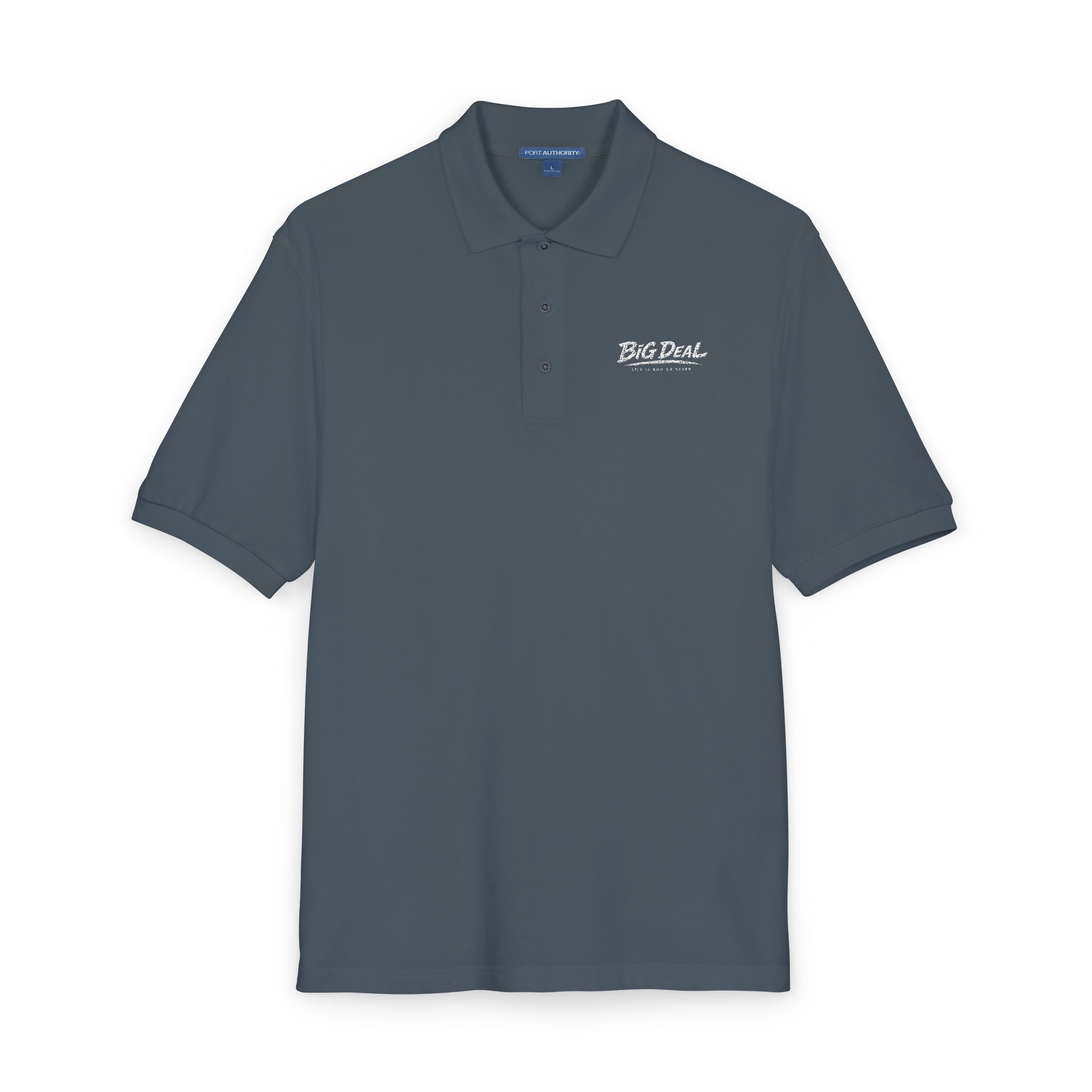 BiG DeaL Embroidered Script Polo — Premium Lightweight Tee