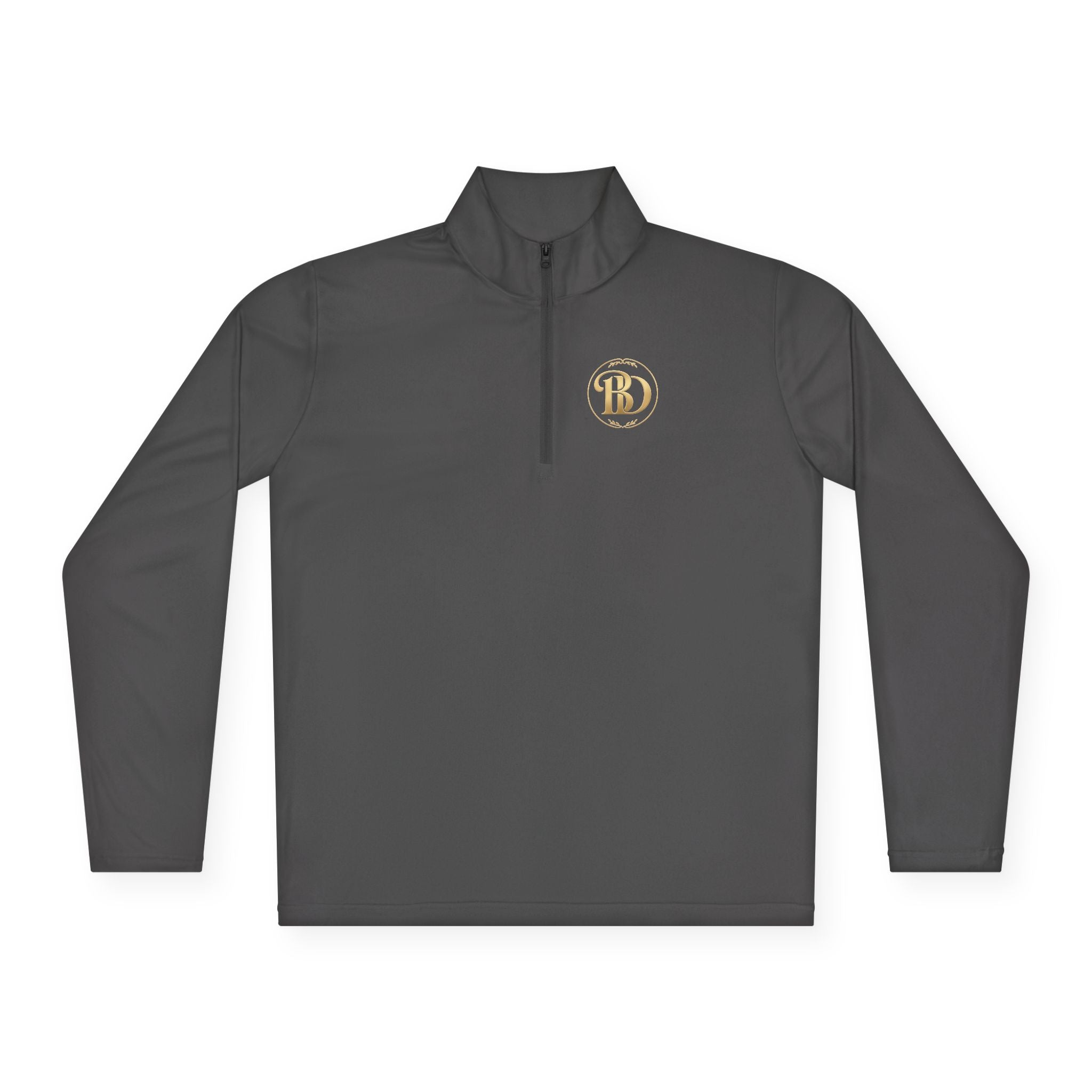 BiG DeaL Crest Quarter-Zip — Bold. Genuine. Determined. Limitless.