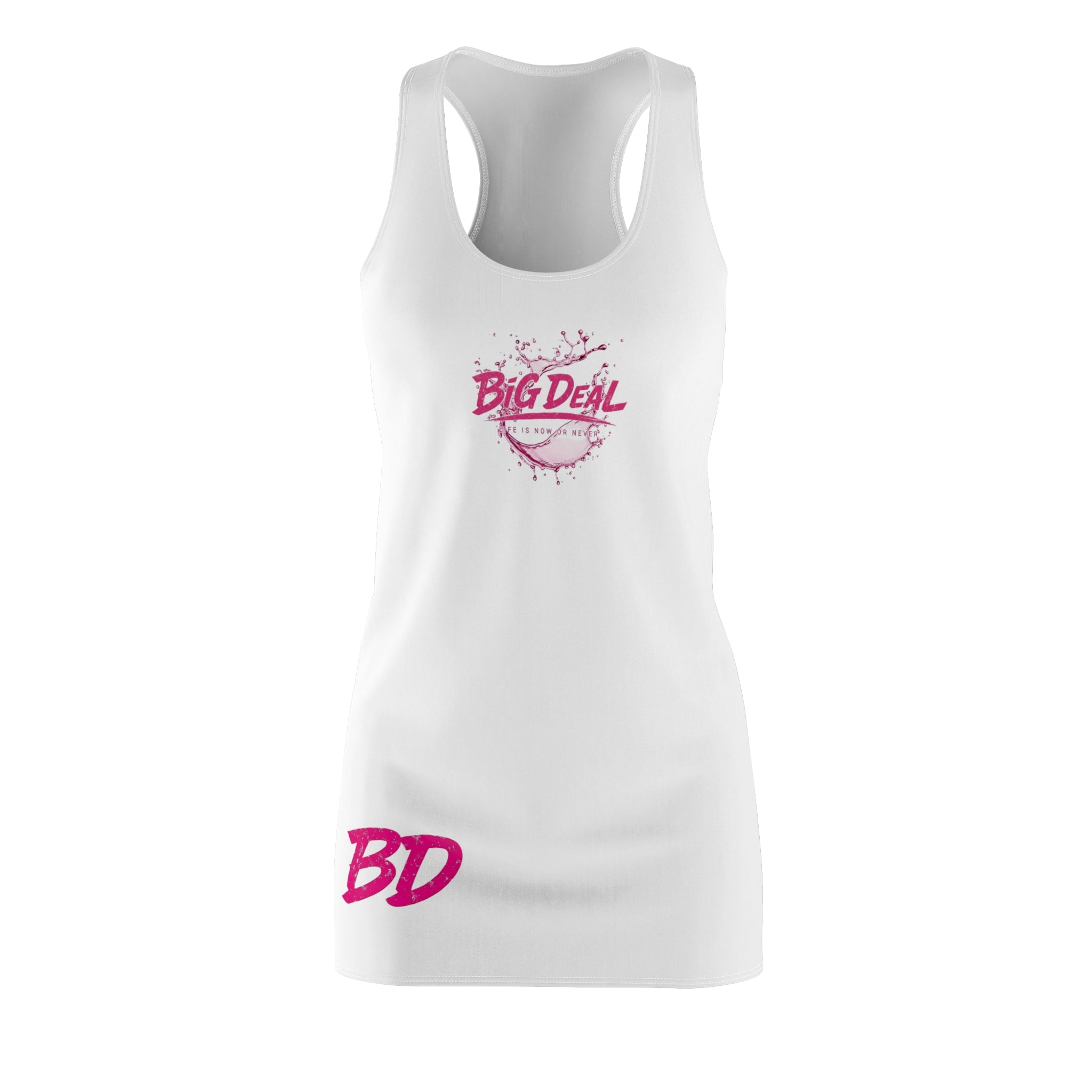 Big Deal Racerback Dress — Women's Casual AOP Tank Dress
