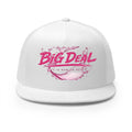 Big Deal Trucker Cap — Bold Pink Water Splash Mesh Hat