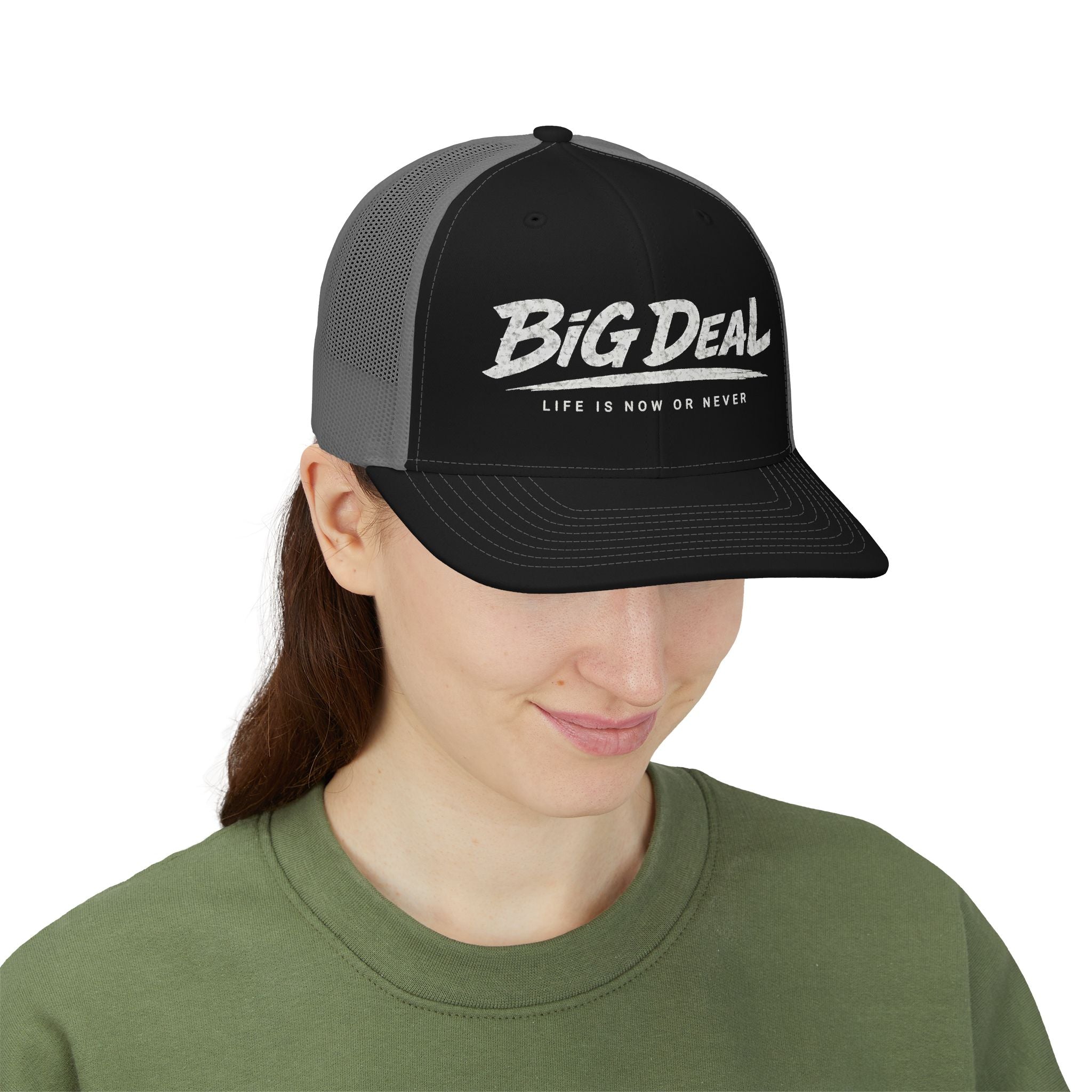 Big Deal Life Is Now or Never Snapback Cap | Trucker Hat