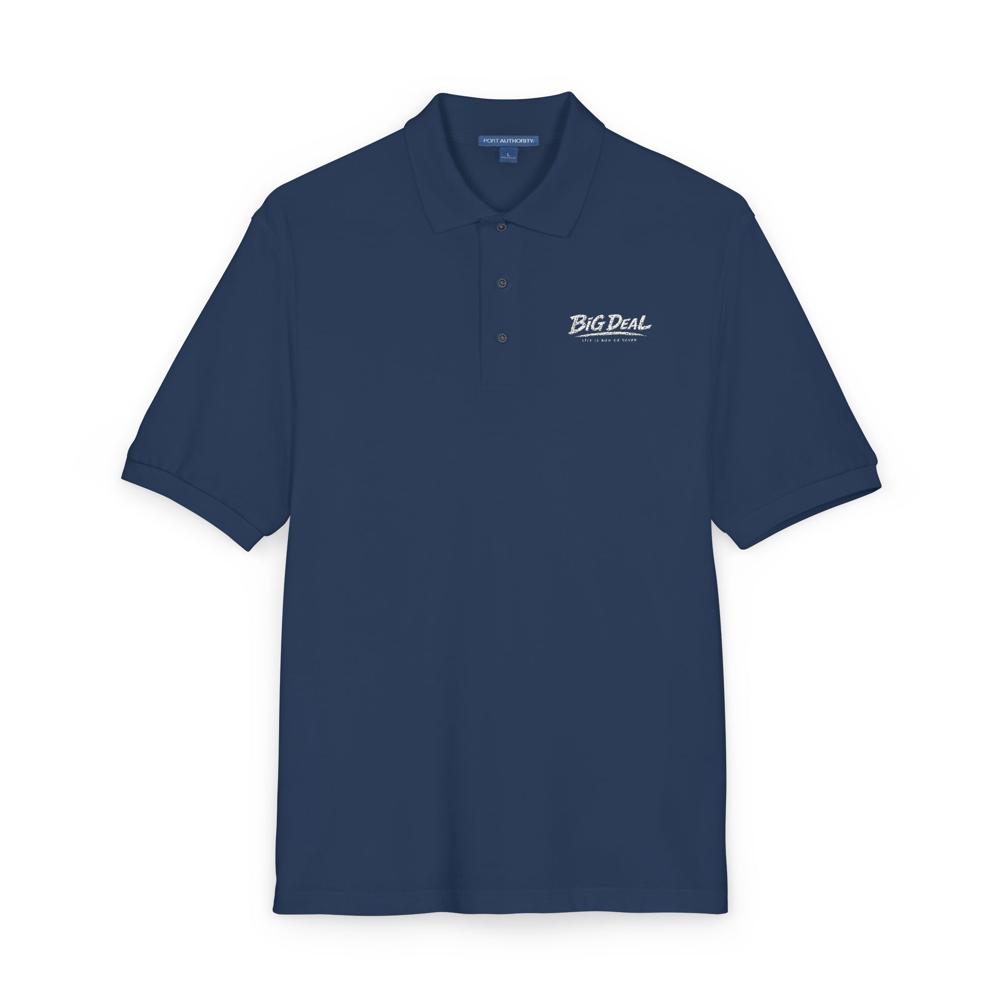 BiG DeaL Embroidered Script Polo — Premium Lightweight Tee