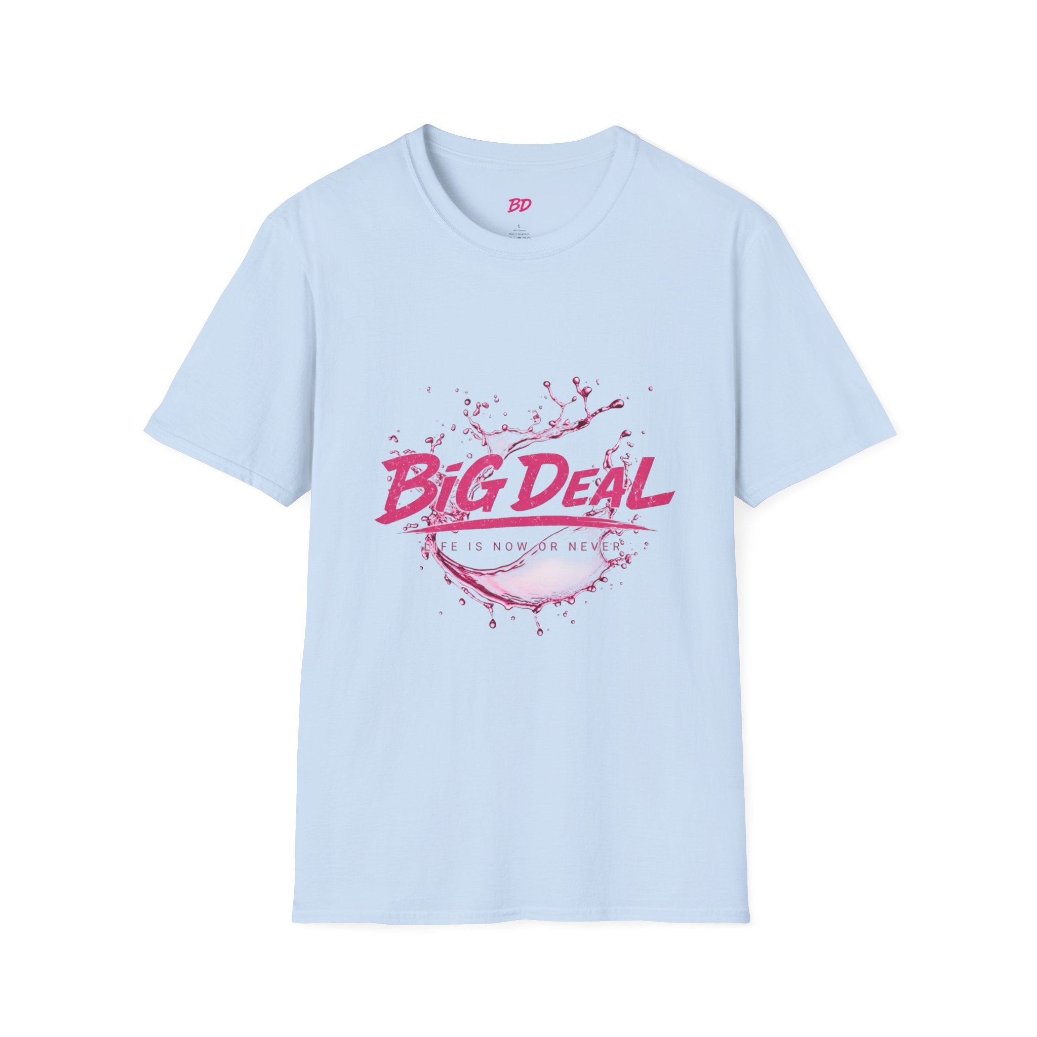 Big Deal Graphic T-Shirt — Pink Splash Design
