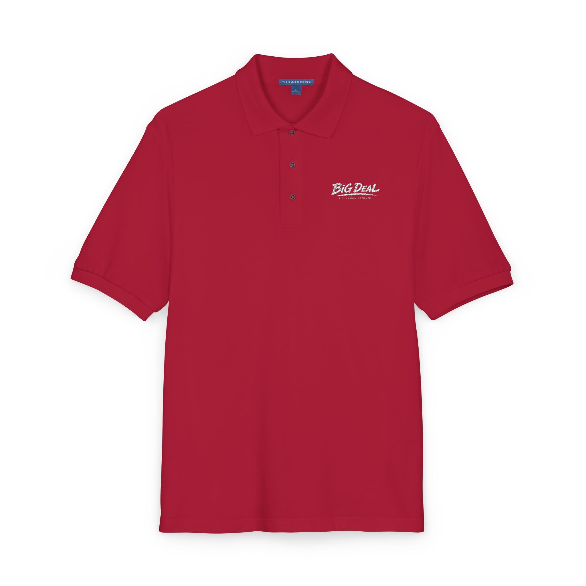BiG DeaL Embroidered Script Polo — Premium Lightweight Tee
