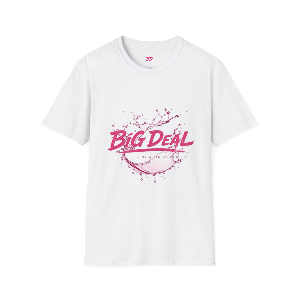 Big Deal Graphic T-Shirt — Pink Splash Design