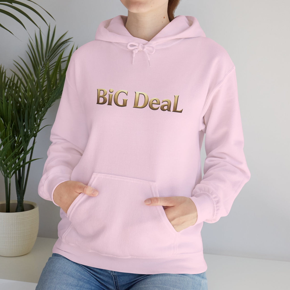 Make Every Day a BiG DeaL | Gold-Tone Graphic Hoodie