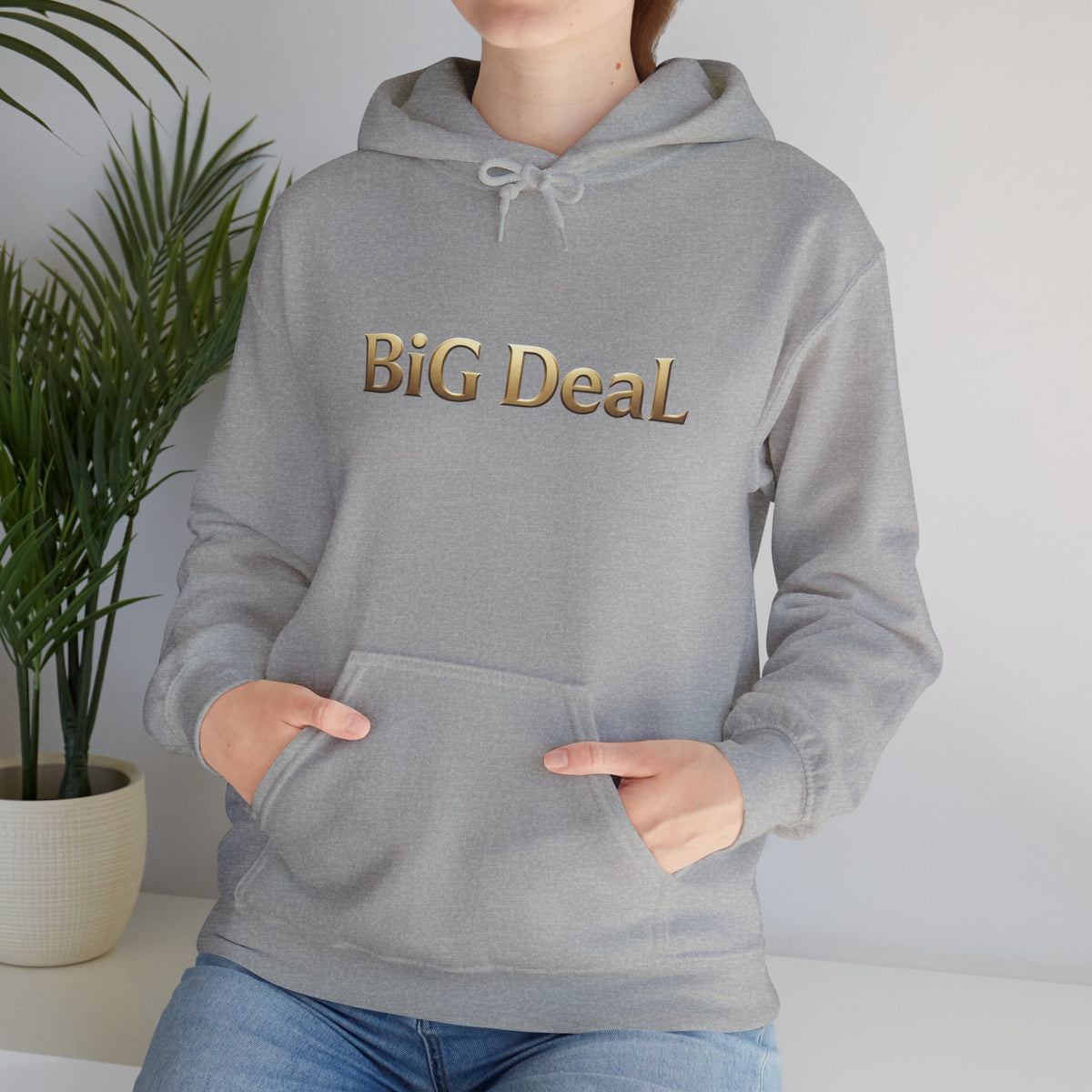 Make Every Day a BiG DeaL | Gold-Tone Graphic Hoodie