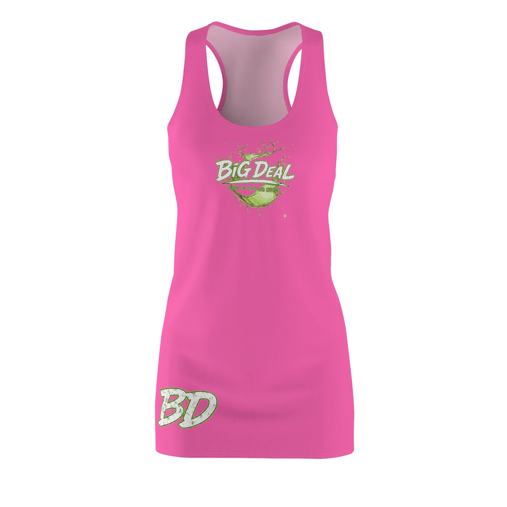 Big Deal Pink Racerback Dress — Women's Casual Athletic Sundress