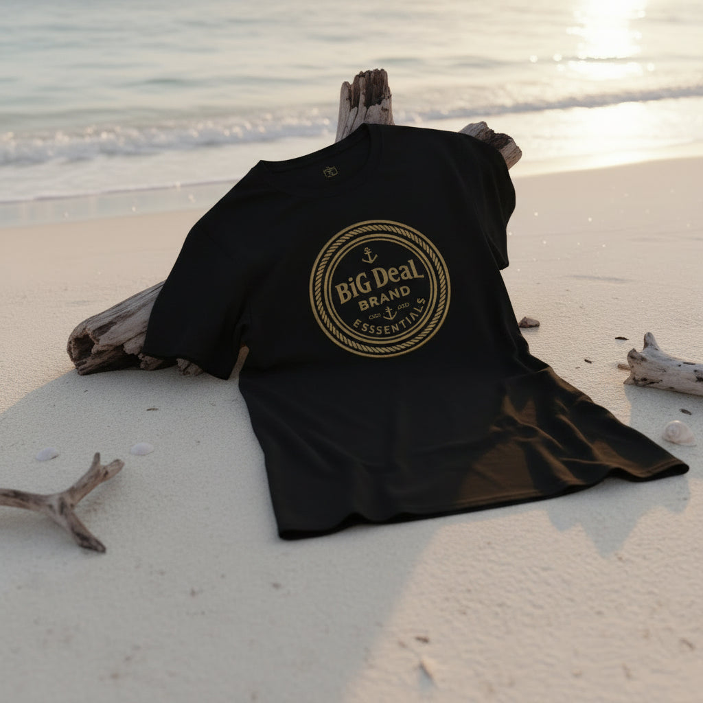 BiG DeaL Vintage Seal Tee — Soft Style Cotton Blend Everyday Essential