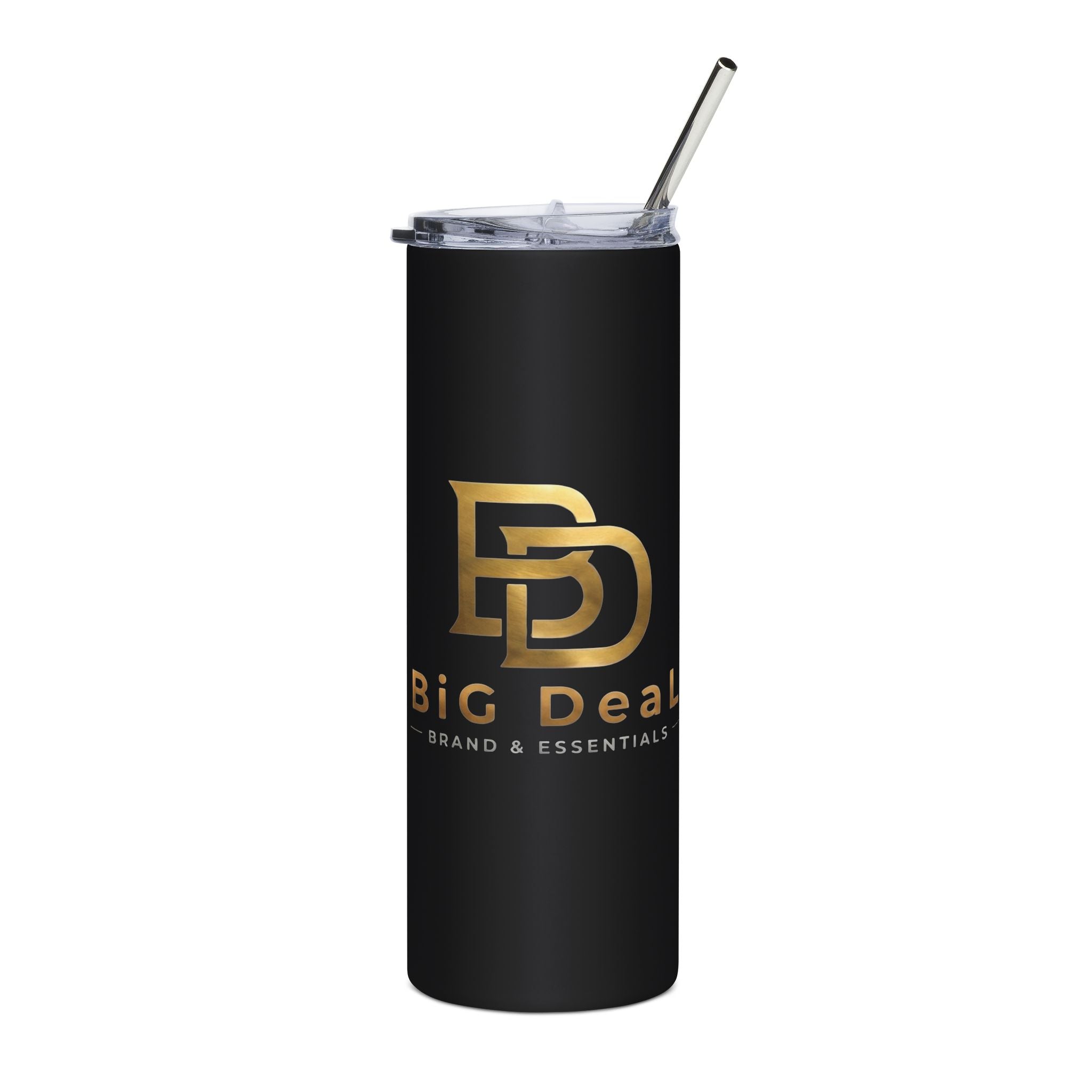 BiG DeaL Gold Logo Tumbler — Sip in Silence, Speak in Gold