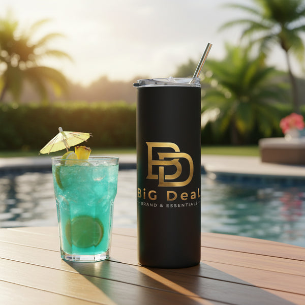 BiG DeaL Gold Logo Tumbler — Sip in Silence, Speak in Gold
