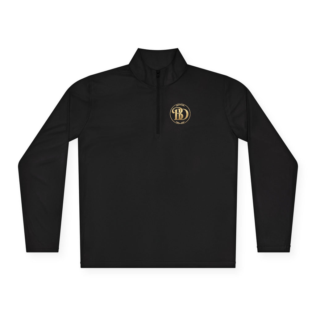 BiG DeaL Crest Quarter-Zip — Bold. Genuine. Determined. Limitless.